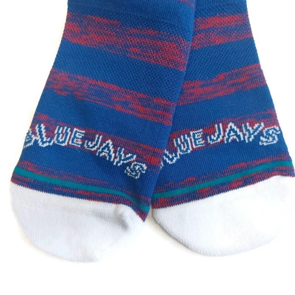 Stance Blue Jays Twist Mens Shoe Size 9-13 Casual Toronto Blue Jays Crew Socks